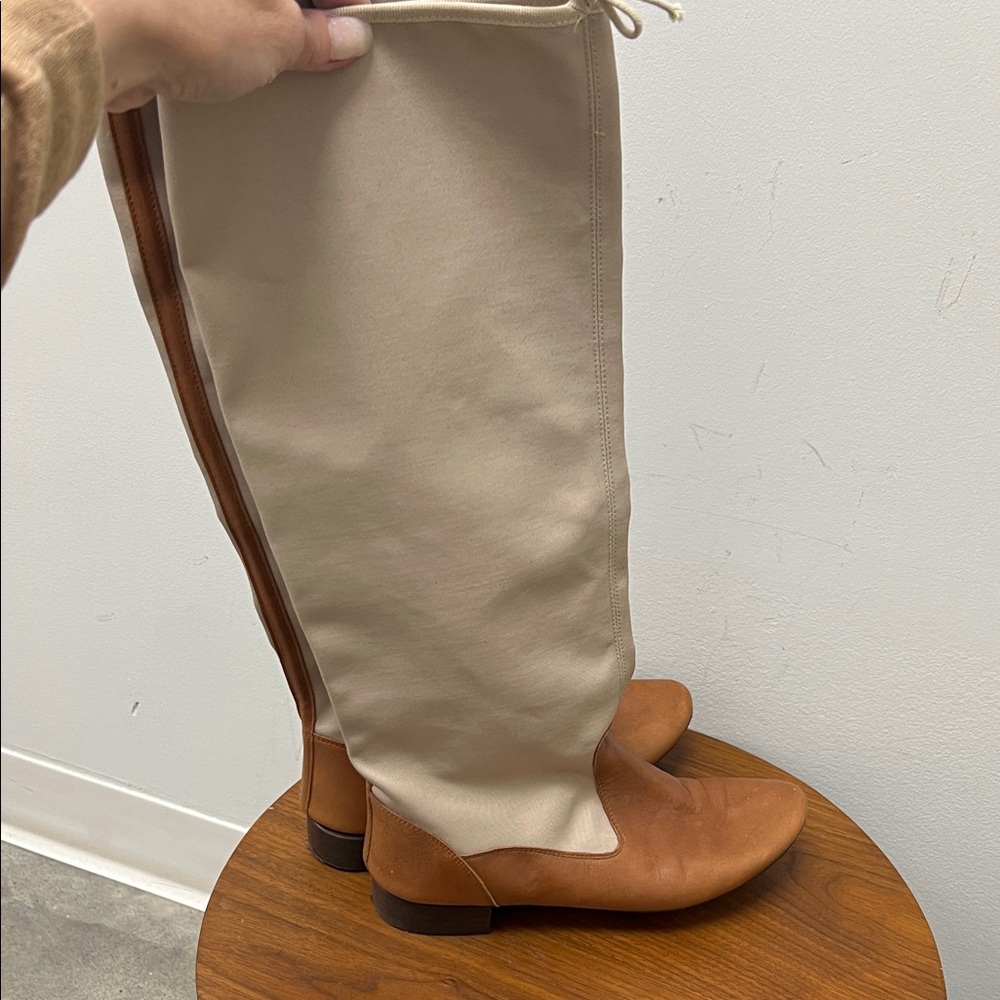 Repetto Tan and Cream Boots